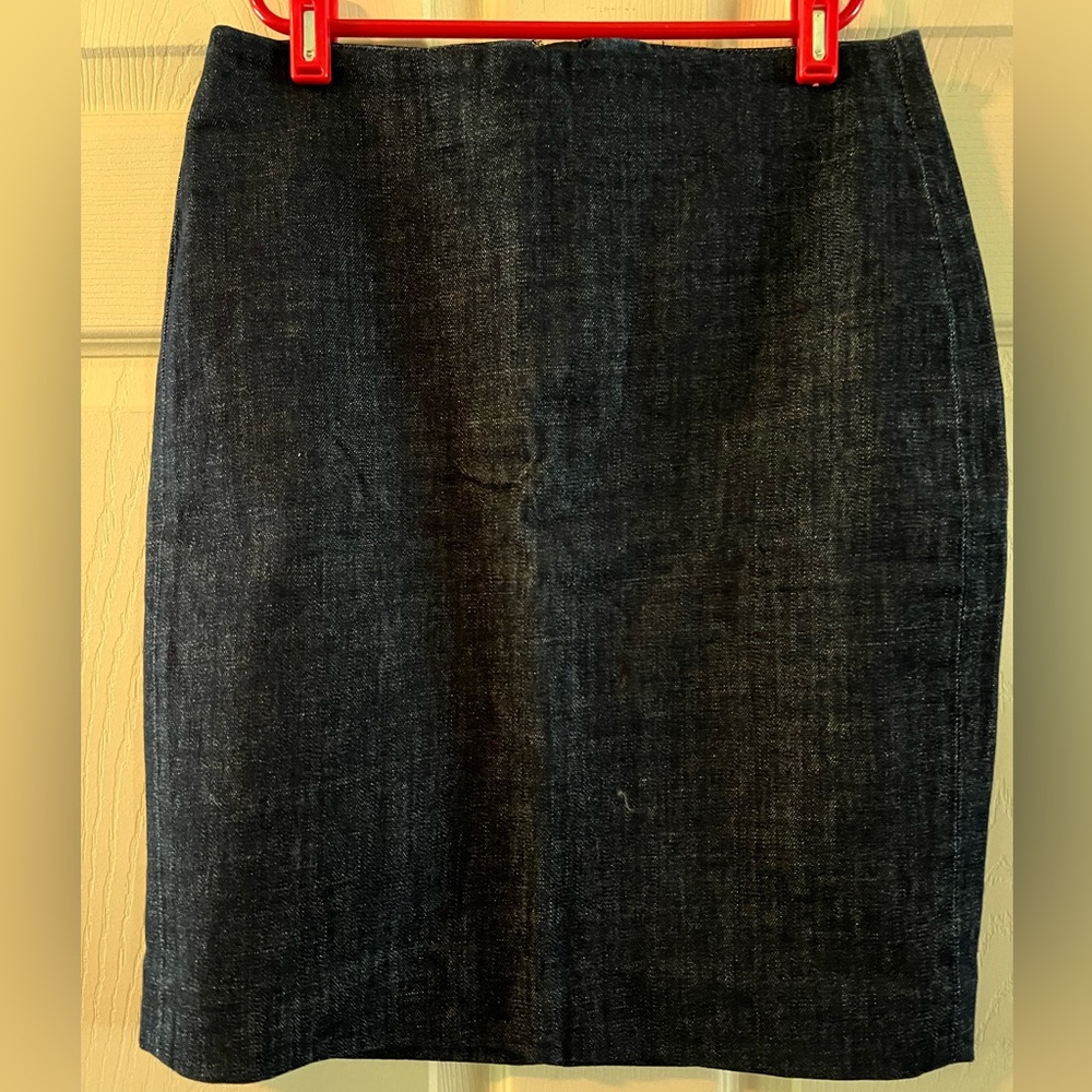 J. Crew Blue Pencil Skirt Knee-length Work